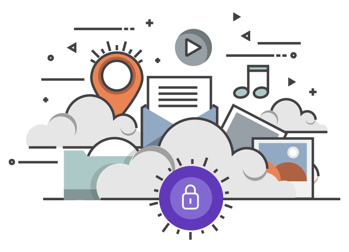 Cloud Data Storage Security Infographic